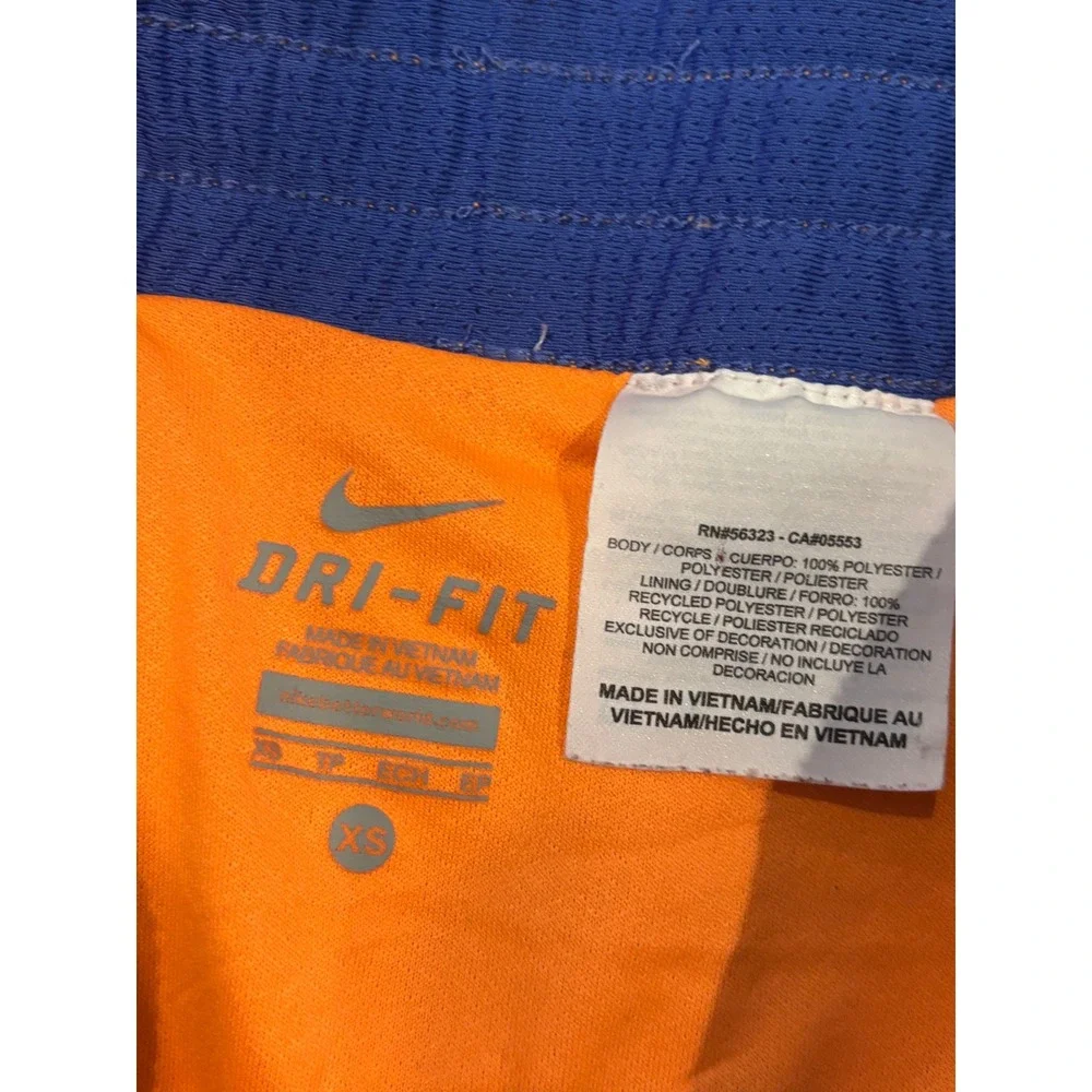 Nike Dri-FIT Running Shorts Womens XS Orange Purple Mesh Athletic Gym Workout